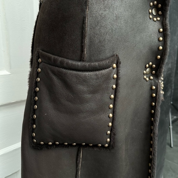 Barbara Bui Merino shearling coat - Picture 9 of 12